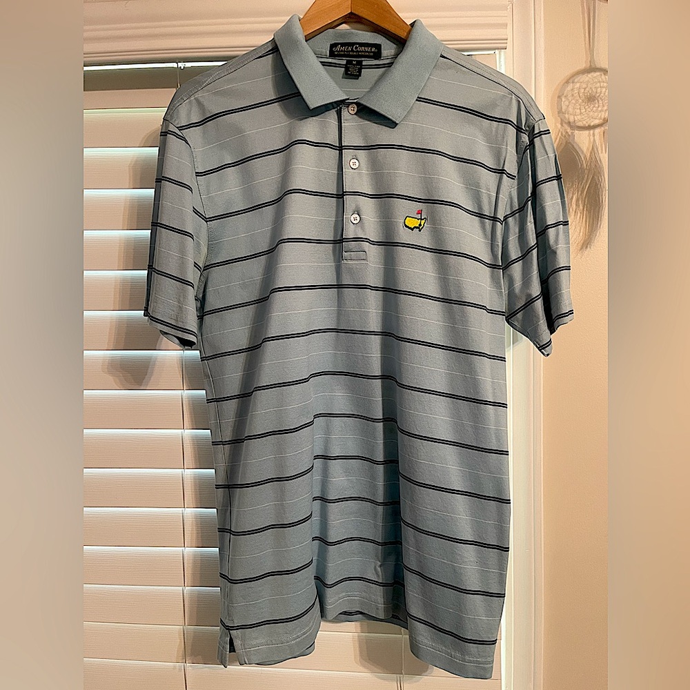 MASTERS Amen Corner Men’s Golf Polo Size Medium NWOT